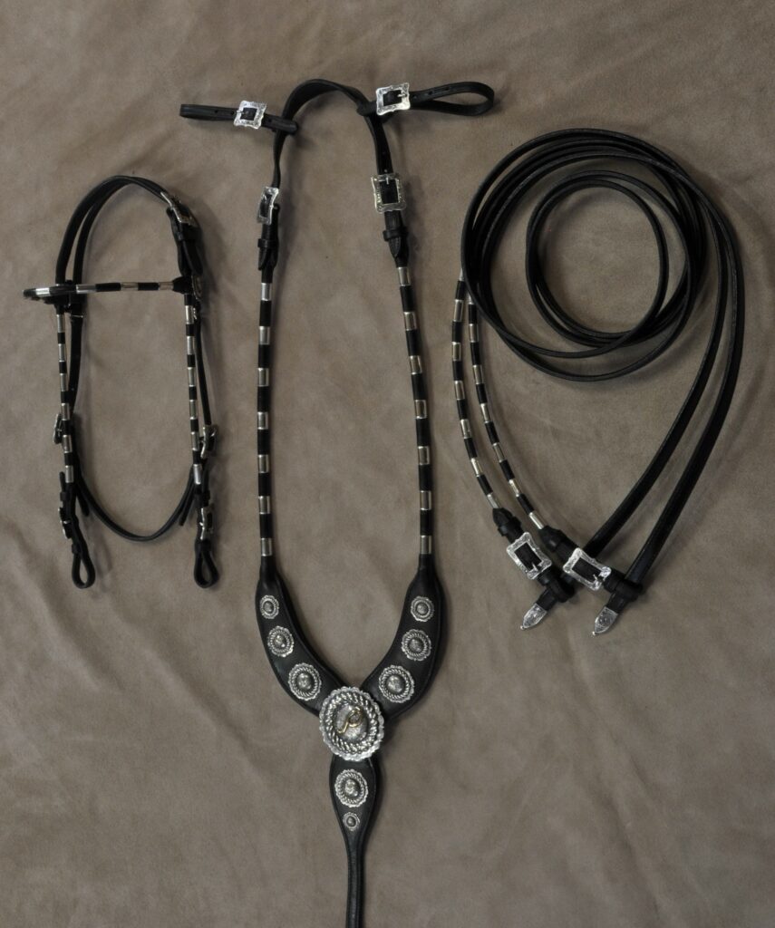 Standing Martingale, Headstall and Rolled Round Reins